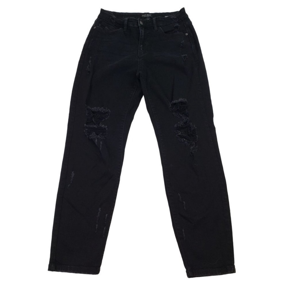 Judy Blue Boyfriend Fit High Rise Distressed Skinny Jeans Size 27